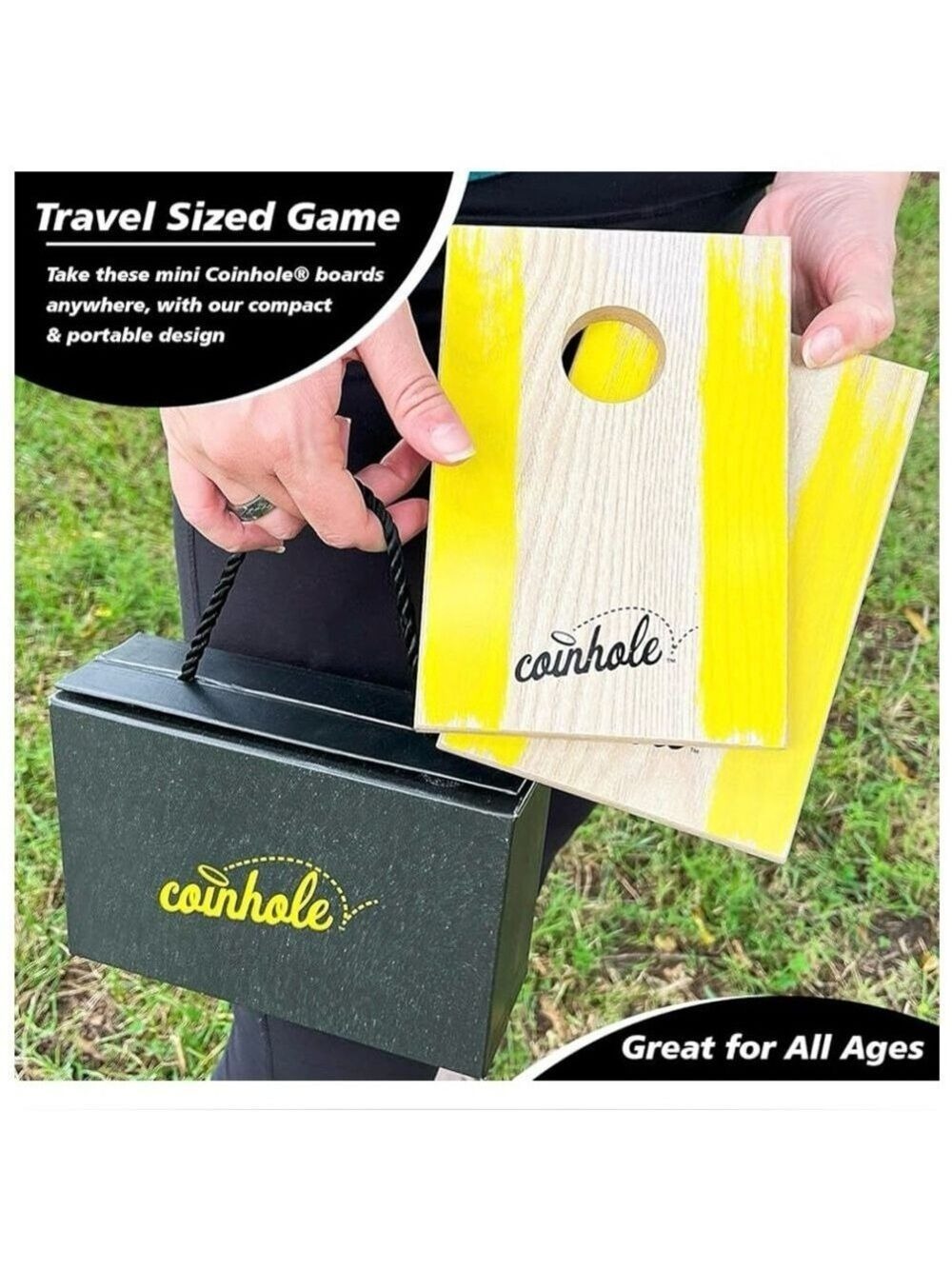 Hasbro Coinhole Game Indoor/Outdoor Fun for Kids & Adults (Party Game Set) - Picture 6 of 11
